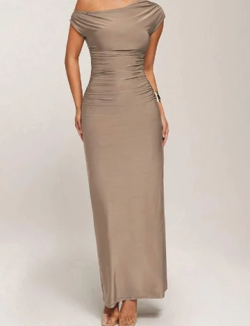 Rochie lunga Silquee, gri Gri