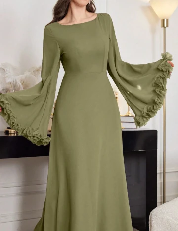 Rochie lunga SHEIN, verde