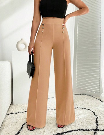 
						Pantaloni SHEIN, maro deschis
