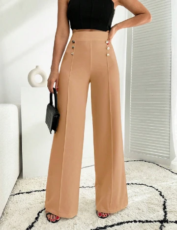 Pantaloni SHEIN, maro deschis