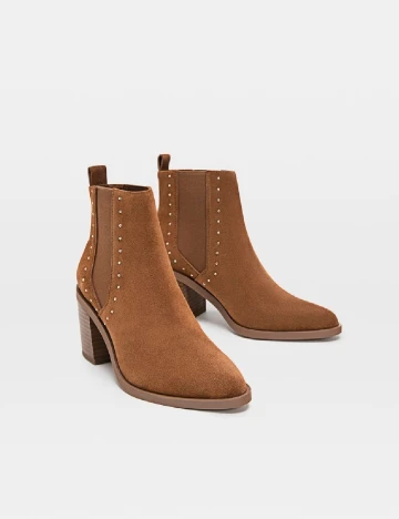 Botine Stradivarius, maro