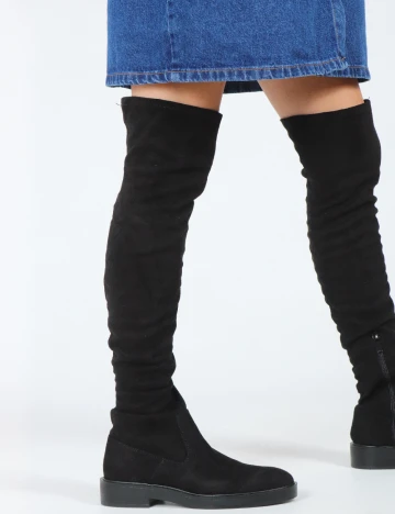 Cizme Stradivarius, negru
