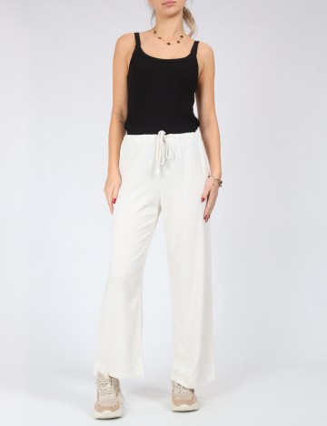 
						Pantaloni SHEIN, ecru