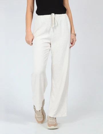 Pantaloni SHEIN, ecru
