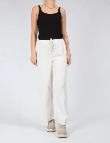 Pantaloni SHEIN, ecru
