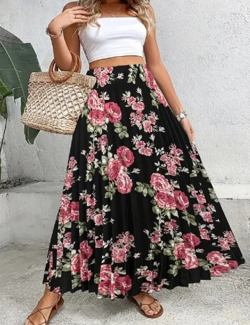Fusta SHEIN, floral print