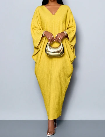 Rochie lunga SHEIN, galben Galben