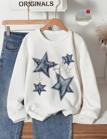 
						Bluza Shein Kids, alb