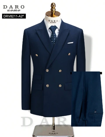 Costum SHEIN, bleumarin inchis Albastru