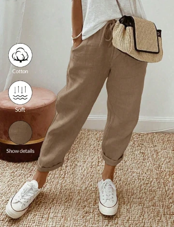 Pantaloni SHEIN, maro