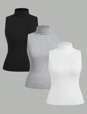 Set topuri 3 bucati SHEIN CURVE, mix culori Mix culori