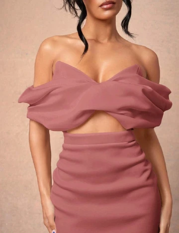 Rochie scurta SHEIN, roz pudra Roz