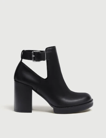 Botine Pull&Bear, negru Negru
