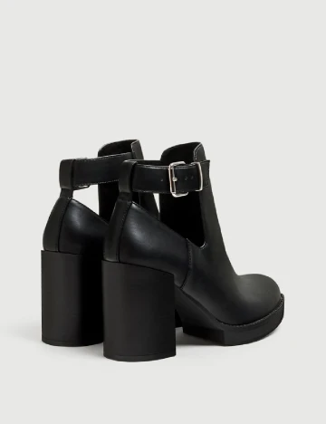 Botine Pull&Bear, negru Negru