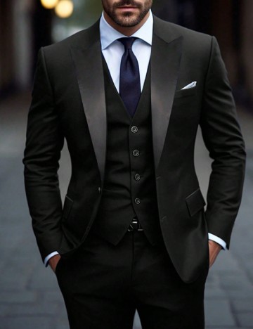 
						Costum SHEIN, negru
