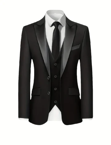 Costum SHEIN, negru Negru