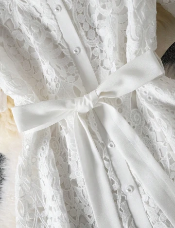 Rochie medie SHEIN, alb