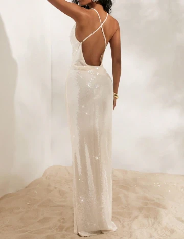 Rochie lunga SHEIN, ecru