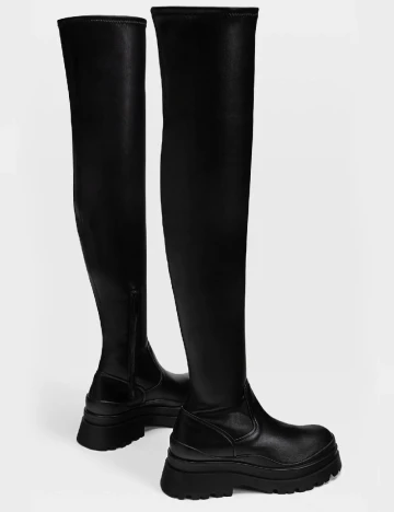 Cizme Stradivarius, negru Negru