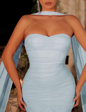 Rochie lunga SHEIN, turcoaz Albastru