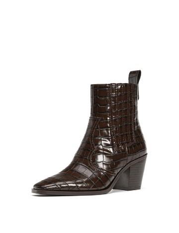 
						Botine Stradivarius, maro