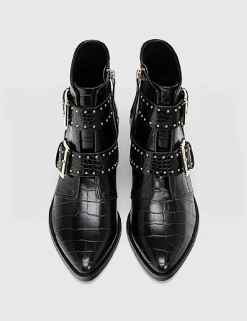 Botine Stradivarius, negru