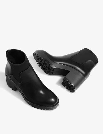 Botine Stradivarius, negru