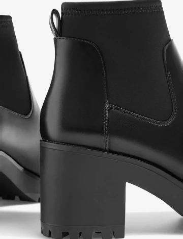 Botine Stradivarius, negru