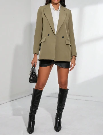 Sacou Oversize SHEIN, kaki