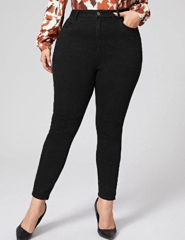 
						Blugi SHEIN CURVE, negru