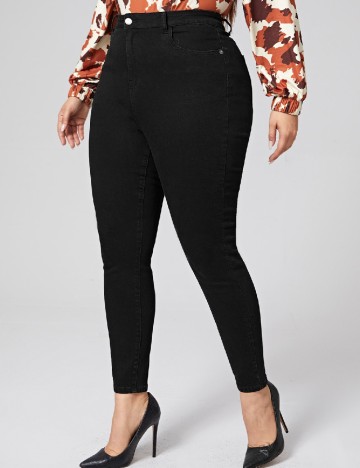 Blugi SHEIN CURVE, negru
