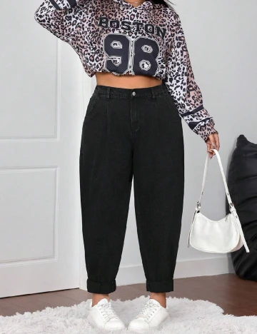 Blugi SHEIN CURVE, negru