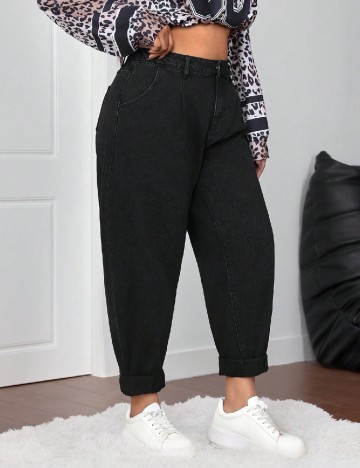 Blugi SHEIN CURVE, negru