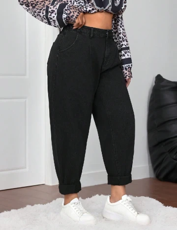 Blugi SHEIN CURVE, negru