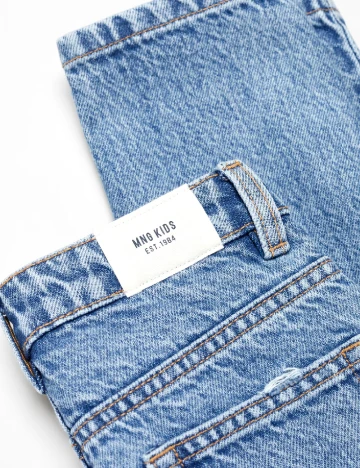 Blugi Mango Kids, albastru Albastru