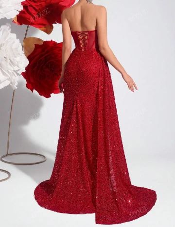 Rochie lunga SHEIN, rosu