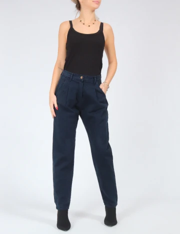 Pantaloni SHEIN, bleumarin