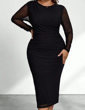 Rochie medie SHEIN CURVE, negru