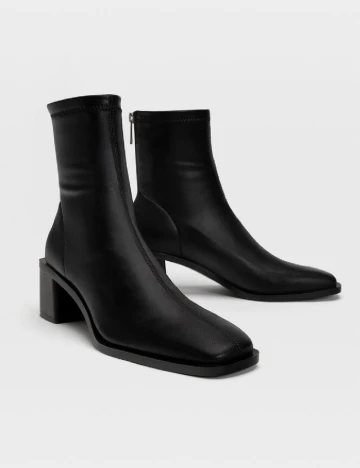 Botine Stradivarius, negru
