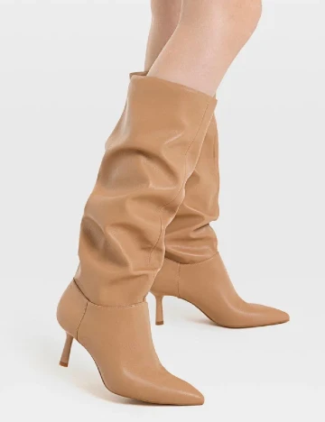 Cizme Stradivarius, maro