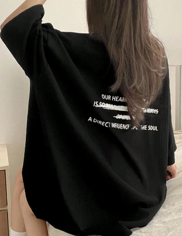 Tricou Oversize Dazy, negru