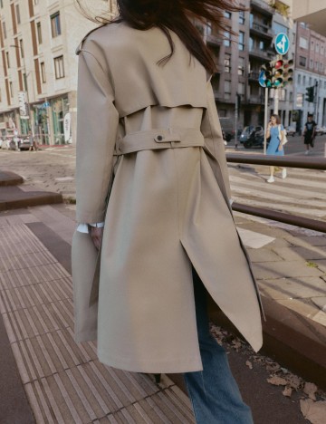 Trench Zra, crem