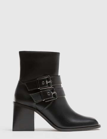 Botine Stradivarius, negru