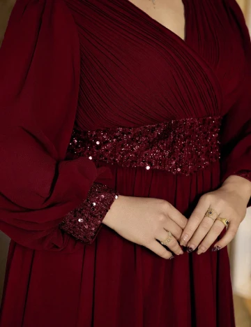 Rochie lunga SHEIN CURVE, rosu