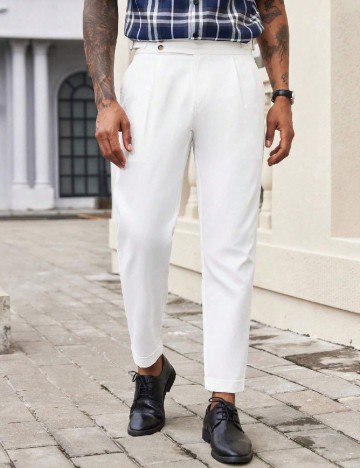 Pantaloni SHEIN, alb