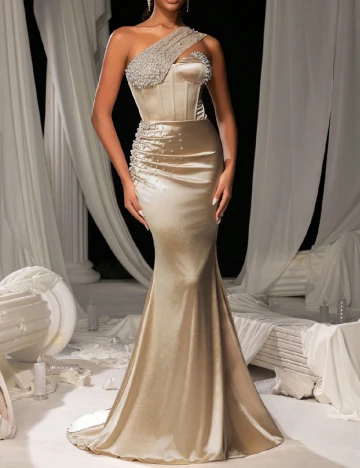 Rochie lunga Faeriesty, auriu