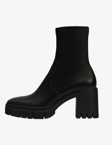 Botine Stradivarius, negru