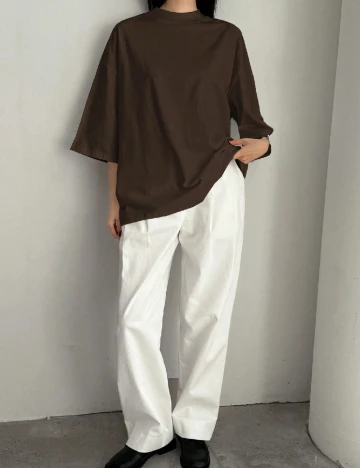 Tricou Oversize Dazy, maro