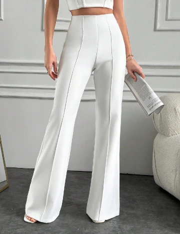 Pantaloni SHEIN, alb Alb