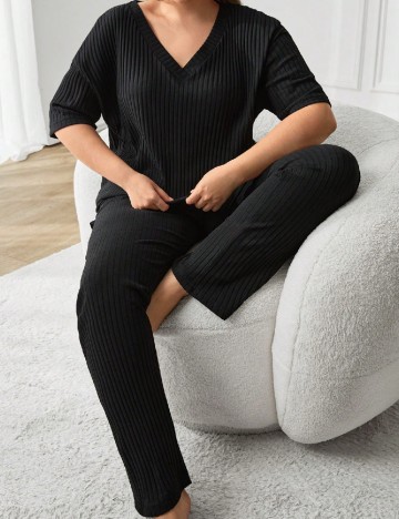 
						Compleu SHEIN CURVE, negru